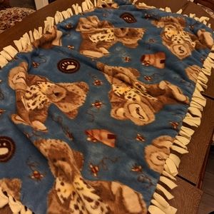 Handmade Child's tie blanket